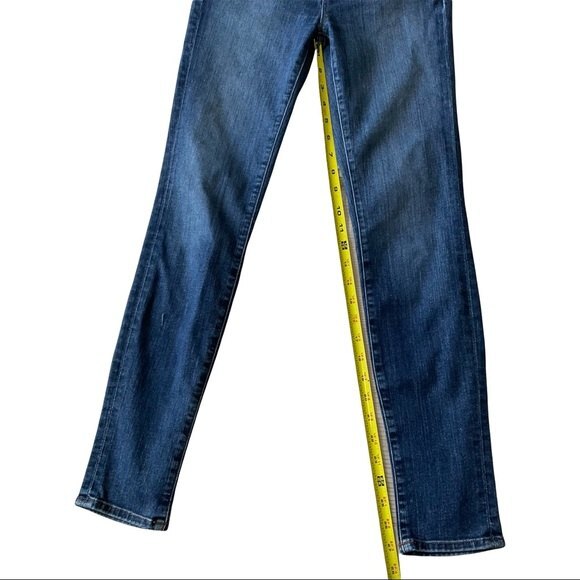 J Brand Skinny Leg Jeans in Vivid Medium Wash Women's Size 26 No Distressing - Picture 5 of 8